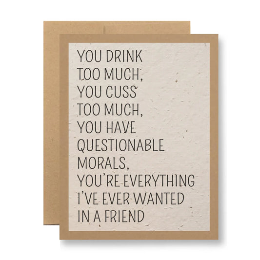 Seedy Cards - Morals In a Friend